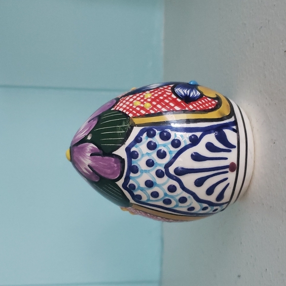Mexican Alba Talavera Salt or Pepper Shaker - Picture 1 of 6